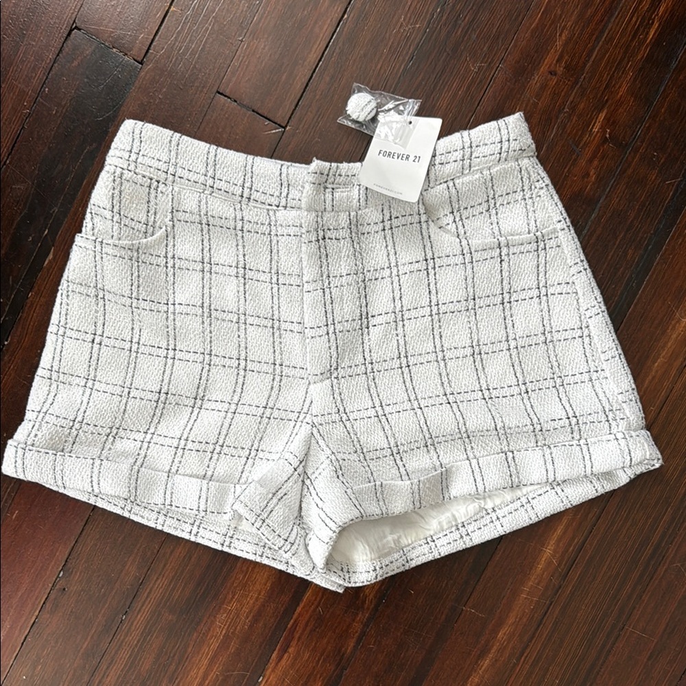 Forever 21 High Waist Black and White Shorts